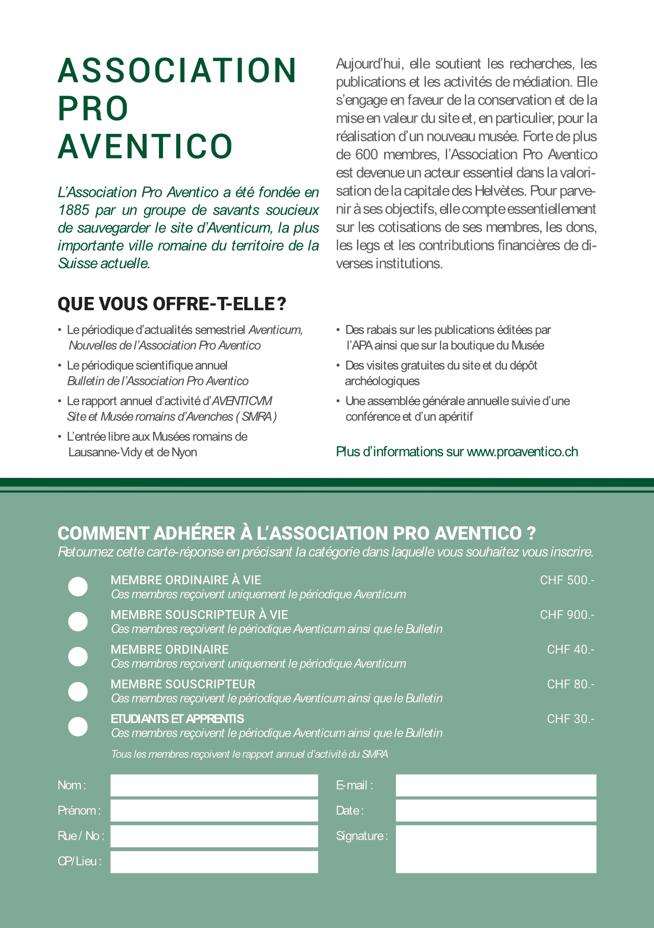 Beitrittsformular APA 01