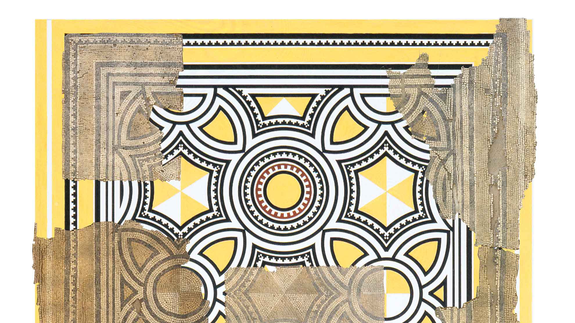 Une mosaïque d’Avenches en cours de restauration