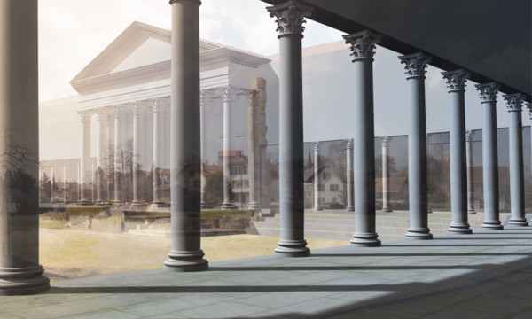 Reconstitution Temple du cigognier à Avenches Reconstitution Temple cigognier Avenches